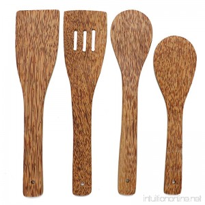 Buorsa 4-piece Natural wood Utensil Set|wooden Spoon|wooden kitchen shovel - B07FNPT3VR